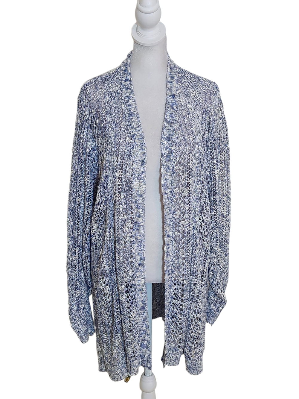 Lane Bryant Blue Open Front Lightweight Cardigan Size 22/24